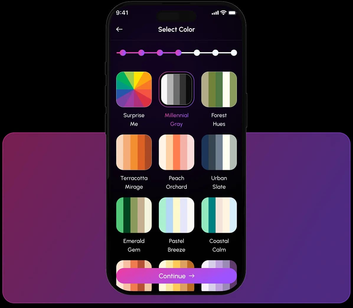 Selecciona colores de marca para el generador de logos con IA