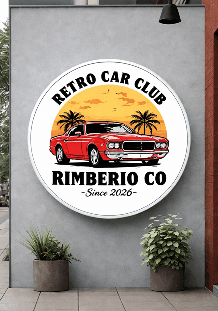 Concepto de logo de negocio generado con IA